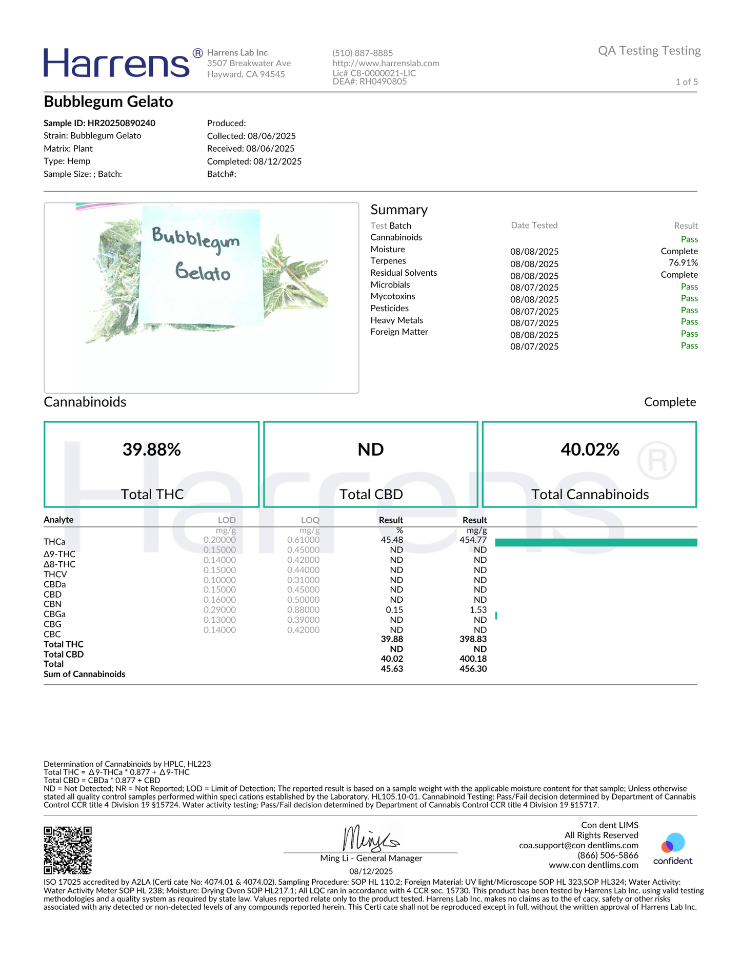Bubblegum Gelato THCA Flower