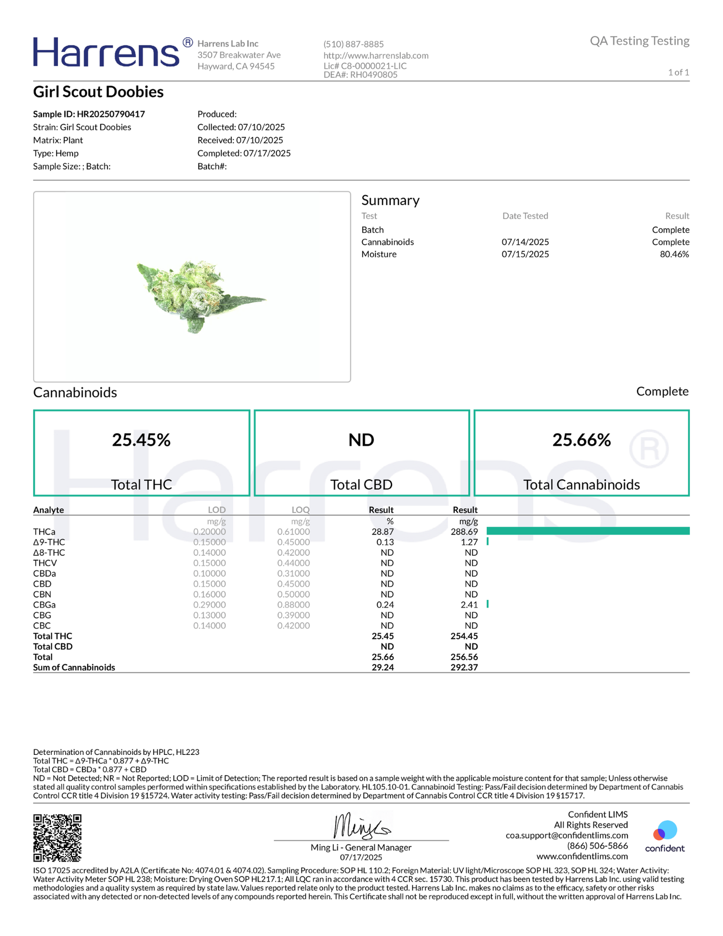 Girl Scout Doobies THCA Flower