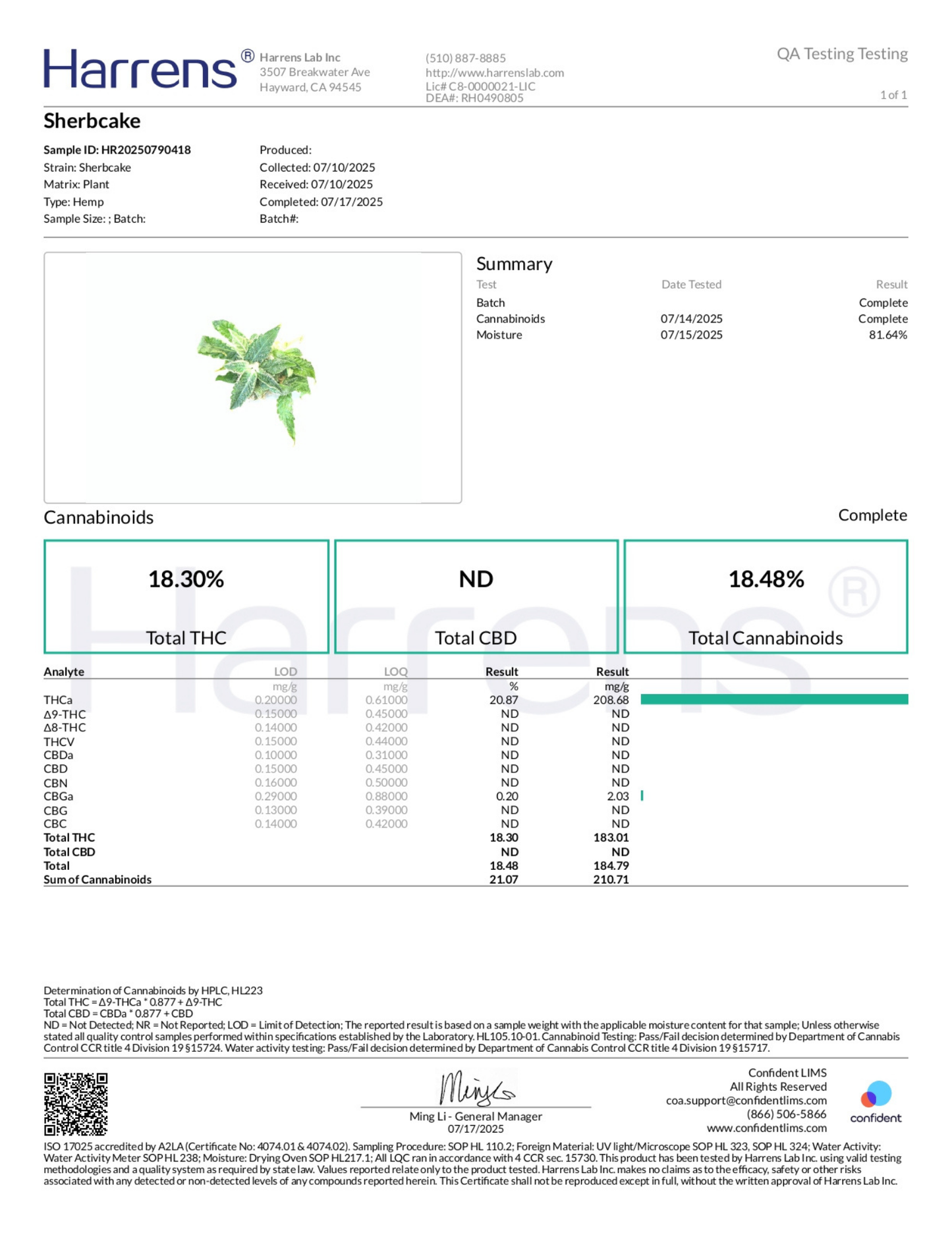Sherbcake THCA Flower
